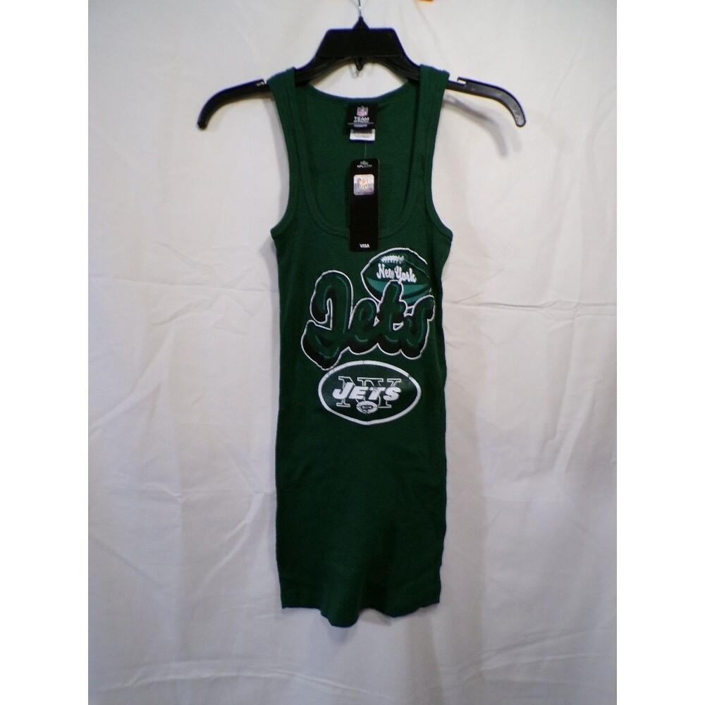 Jets Women's Green Tank Top Small Team Apparel